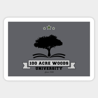 Woods University Light Sticker